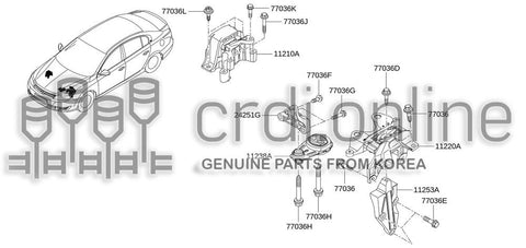 BRACKET-TORQUE RODLOWER 11332-0026R 113320026R 11332 0026R