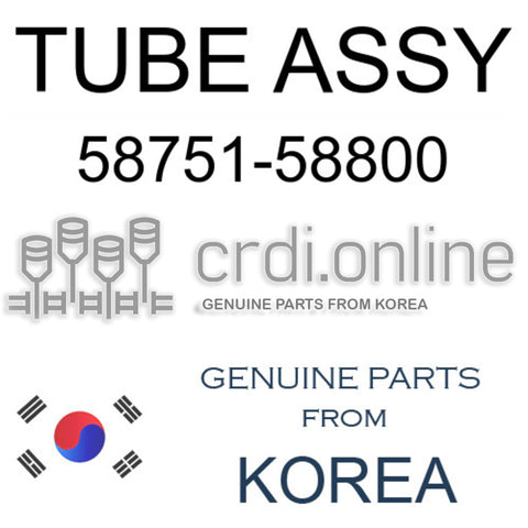 TUBE ASSY [ORIGINAL] 58751-58800 5875158800 58751 58800