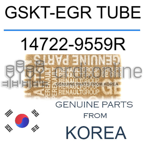 GSKT-EGR TUBE [ORIGINAL] 14722-9559R 147229559R 14722 9559R