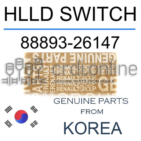 HLLD SWITCH [ORIGINAL] 88893-26147 8889326147 88893 26147