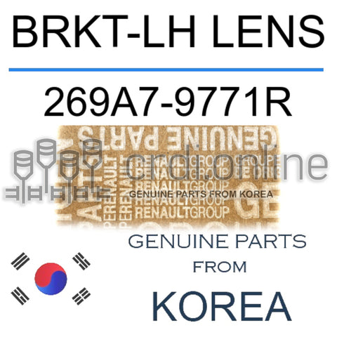 BRKT-LH LENS [ORIGINAL] 269A7-9771R 269A79771R 269A7 9771R