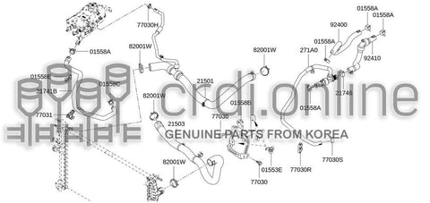 CLAMP-HOSESPRING PLATE [ORIGINAL] 77030-83472 7703083472 77030 83472