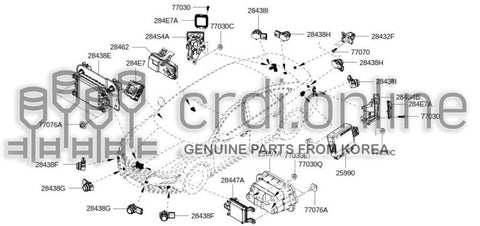 ECU-PARKING AID 25990-3043R 259903043R 25990 3043R