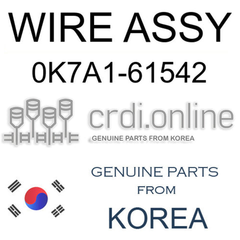 WIRE ASSY 0K7A1-61542 0K7A161542 0K7A1 61542