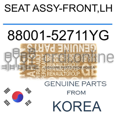 SEAT ASSY-FRONT,LH [ORIGINAL] 88001-52711YG 8800152711YG 88001 52711YG