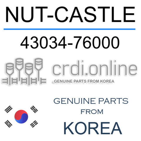 NUT-CASTLE [ORIGINAL] 43034-76000 4303476000 43034 76000