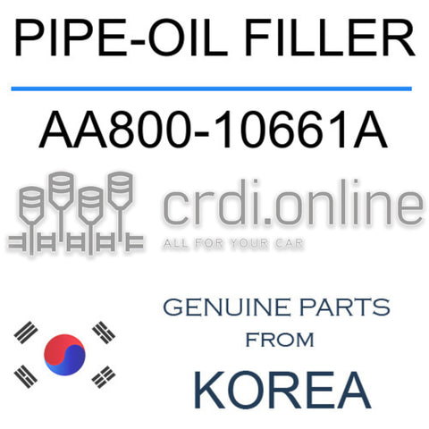 PIPE-OIL FILLER [ORIGINAL] AA800-10661A AA80010661A AA800 10661A