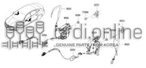 LOCK-FR RH DOOR 80502-8770R 805028770R 80502 8770R