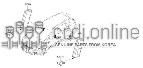 MODULE ASSY-SIDE AIR BAGRH 985H0-6340R 985H06340R 985H0 6340R