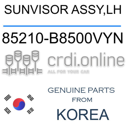 SUNVISOR ASSY,LH [ORIGINAL] 85210-B8500VYN 85210B8500VYN 85210 B8500VYN