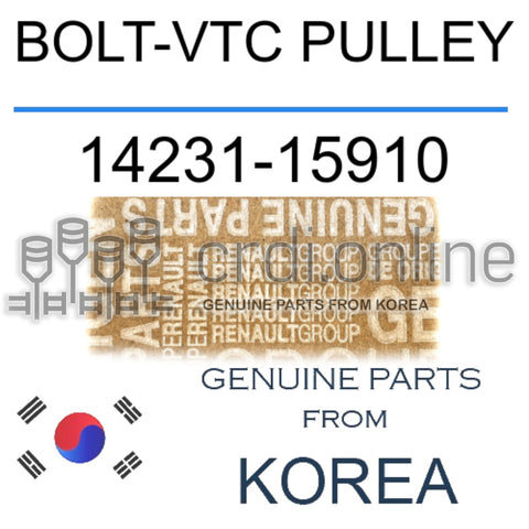 BOLT-VTC PULLEY [ORIGINAL] 14231-15910 1423115910 14231 15910