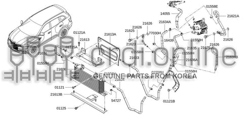 TUBE ASSY-OIL COOLER 21621-3WX0A 216213WX0A 21621 3WX0A