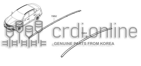 MOULDING ASSY-ROOF SIDELH 73853-5298R 738535298R 73853 5298R