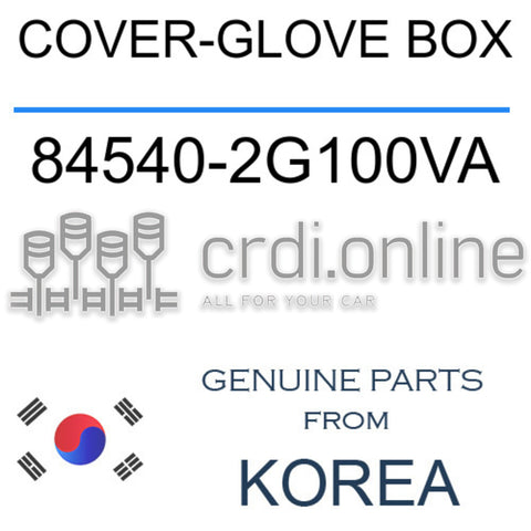 COVER-GLOVE BOX [ORIGINAL] 84540-2G100VA 845402G100VA 84540 2G100VA