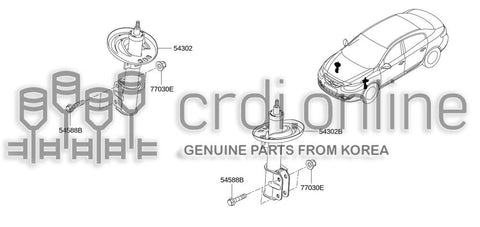 STRUT ASSY-FRONT SUSPENSIONRH 54302-6075R 543026075R 54302 6075R