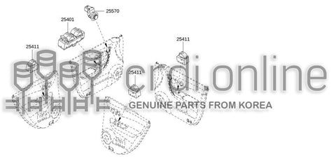 SWITCH ASSY-MIRROR 25570-4649R 255704649R 25570 4649R