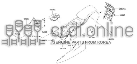COVER-FEETDRIVER 68930-7632R 689307632R 68930 7632R
