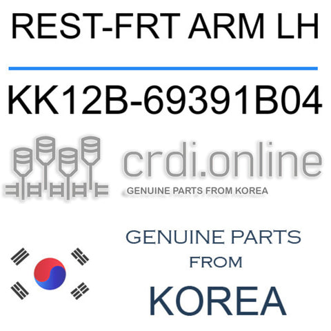 REST-FRT ARM LH [ORIGINAL] KK12B-69391B04 KK12B69391B04 KK12B 69391B04