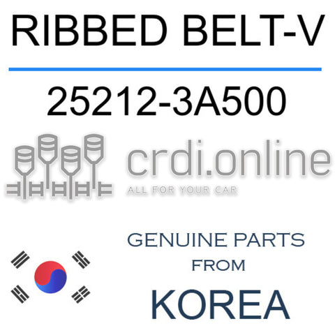 RIBBED BELT-V [ORIGINAL] 25212-3A500 252123A500 25212 3A500