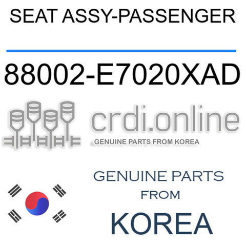 SEAT ASSY-PASSENGER [ORIGINAL] 88002-E7020XAD 88002E7020XAD 88002 E7020XAD