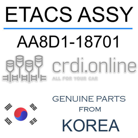 ETACS ASSY [ORIGINAL] AA8D1-18701 AA8D118701 AA8D1 18701