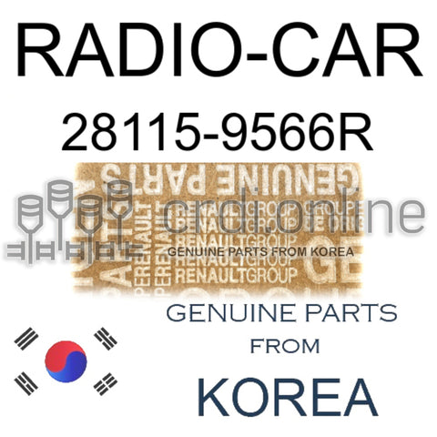 RADIO-CAR [ORIGINAL] 28115-9566R 281159566R 28115 9566R
