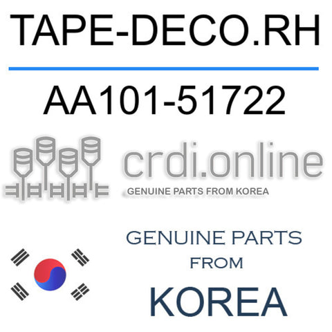 TAPE-DECO.RH AA101-51722 AA10151722 AA101 51722