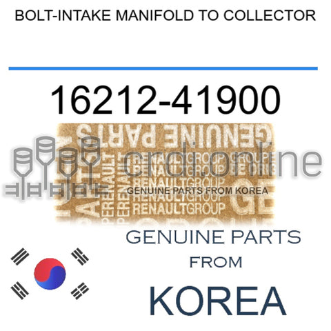 BOLT-INTAKE MANIFOLD TO COLLECTOR [ORIGINAL] 16212-41900 1621241900 16212 41900