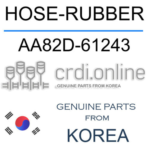 HOSE-RUBBER [ORIGINAL] AA82D-61243 AA82D61243 AA82D 61243