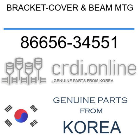 BRACKET-COVER & BEAM MTG 86656-34551 8665634551 86656 34551