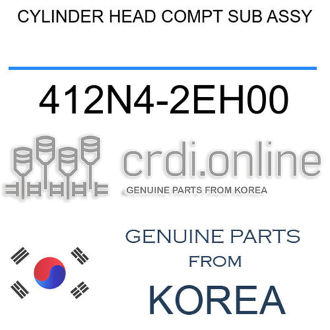 CYLINDER HEAD COMPT SUB ASSY [ORIGINAL] 412N4-2EH00 412N42EH00 412N4 2EH00