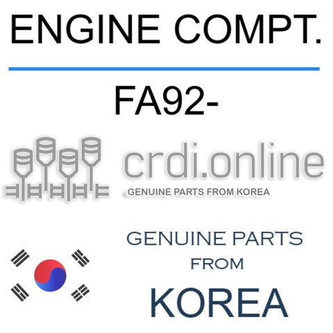 ENGINE COMPT. [ORIGINAL] FA92- FA92 FA92
