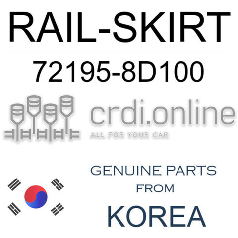 RAIL-SKIRT [ORIGINAL] 72195-8D100 721958D100 72195 8D100