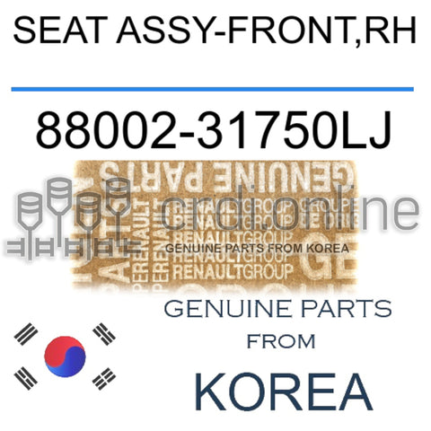 SEAT ASSY-FRONT,RH [ORIGINAL] 88002-31750LJ 8800231750LJ 88002 31750LJ