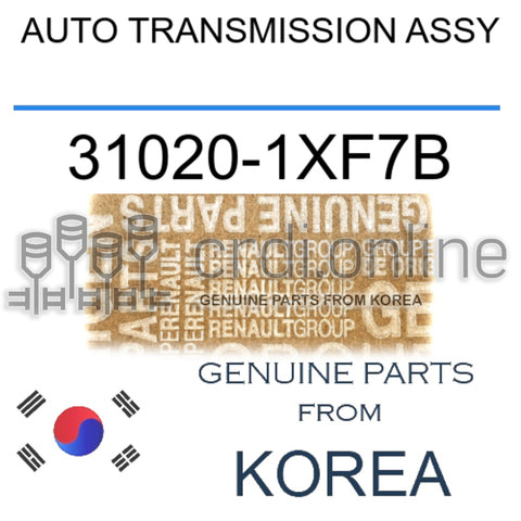 AUTO TRANSMISSION ASSY [ORIGINAL] 31020-1XF7B 310201XF7B 31020 1XF7B