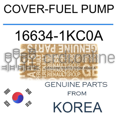 COVER-FUEL PUMP [ORIGINAL] 16634-1KC0A 166341KC0A 16634 1KC0A
