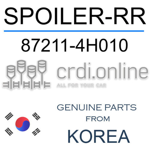 SPOILER-RR [ORIGINAL] 87211-4H010 872114H010 87211 4H010