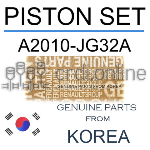 PISTON SET [ORIGINAL] A2010-JG32A A2010JG32A A2010 JG32A