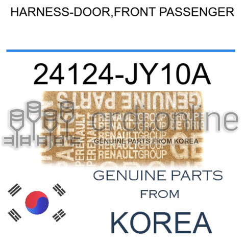 HARNESS-DOOR,FRONT PASSENGER [ORIGINAL] 24124-JY10A 24124JY10A 24124 JY10A