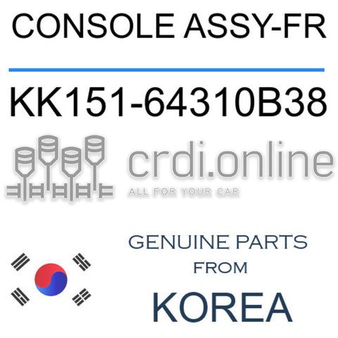 CONSOLE ASSY-FR [ORIGINAL] KK151-64310B38 KK15164310B38 KK151 64310B38