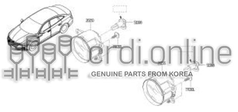 LAMP ASSY-FOGLH 26155-6200R 261556200R 26155 6200R
