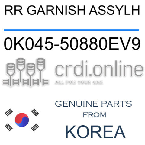 RR GARNISH ASSYLH [ORIGINAL] 0K045-50880EV9 0K04550880EV9 0K045 50880EV9