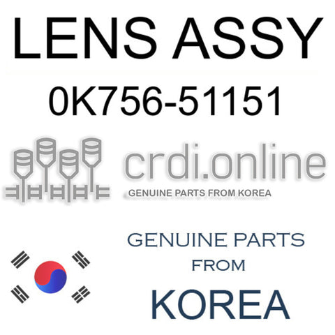 LENS ASSY [ORIGINAL] 0K756-51151 0K75651151 0K756 51151