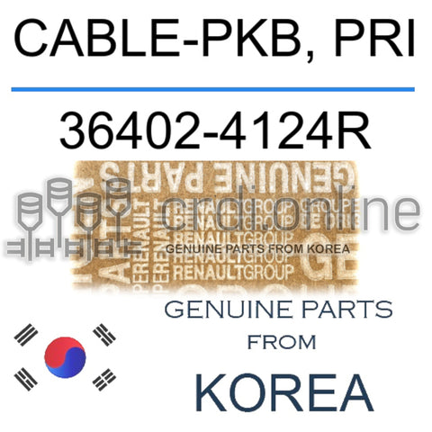 CABLE-PKB, PRI [ORIGINAL] 36402-4124R 364024124R 36402 4124R