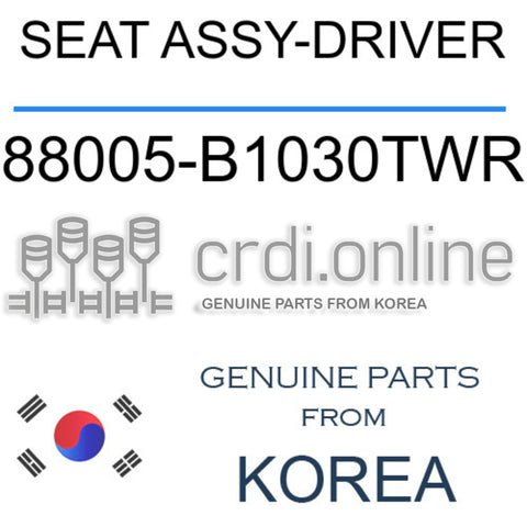 SEAT ASSY-DRIVER [ORIGINAL] 88005-B1030TWR 88005B1030TWR 88005 B1030TWR