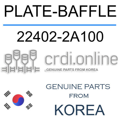[ORIGINAL] PLATE-BAFFLE 22402-2A100 224022A100 22402 2A100