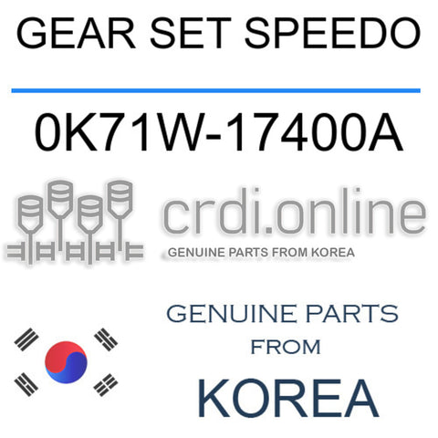 GEAR SET SPEEDO 0K71W-17400A 0K71W17400A 0K71W 17400A