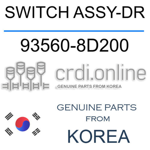 SWITCH ASSY-DR 93560-8D200 935608D200 93560 8D200