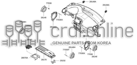 SPEAKER UNIT 28144-8840R 281448840R 28144 8840R