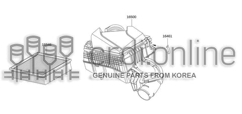 ELEMENT ASSY 16546-4948R 165464948R 16546 4948R